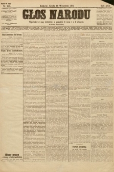 Głos Narodu (wydanie wieczorne). 1914, nr 222