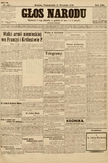 Głos Narodu (wydanie poranne). 1914, nr 227