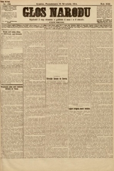 Głos Narodu (wydanie wieczorne). 1914, nr 234