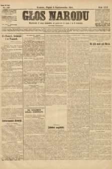Głos Narodu (wydanie wieczorne). 1914, nr 245