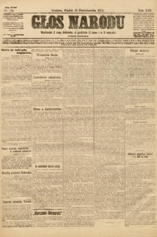 Głos Narodu (wydanie wieczorne). 1914, nr 259
