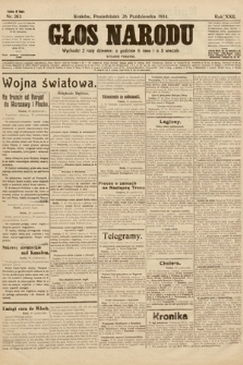 Głos Narodu (wydanie poranne). 1914, nr 263