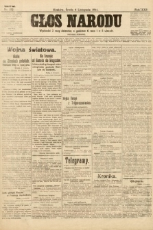 Głos Narodu (wydanie poranne). 1914, nr 272