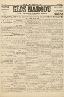 Głos Narodu (wydanie wieczorne). 1914, nr 274