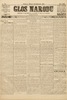 Głos Narodu (wydanie wieczorne). 1914, nr 278