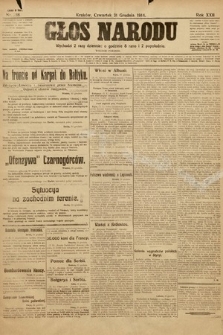 Głos Narodu (wydanie poranne). 1914, nr 288