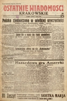 Ostatnie Wiadomości Krakowskie. 1933, nr 180