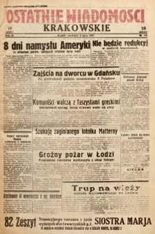 Ostatnie Wiadomości Krakowskie. 1933, nr 181