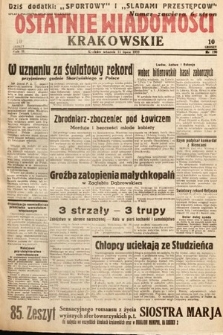 Ostatnie Wiadomości Krakowskie. 1933, nr 190