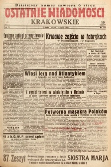 Ostatnie Wiadomości Krakowskie. 1933, nr 193