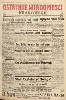 Ostatnie Wiadomości Krakowskie. 1933, nr 208