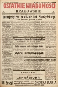 Ostatnie Wiadomości Krakowskie. 1933, nr 214