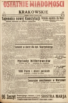 Ostatnie Wiadomości Krakowskie. 1933, nr 215
