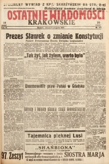 Ostatnie Wiadomości Krakowskie. 1933, nr 218