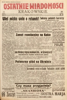 Ostatnie Wiadomości Krakowskie. 1933, nr 222