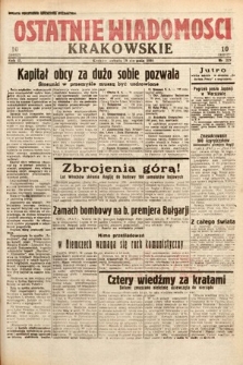 Ostatnie Wiadomości Krakowskie. 1933, nr 229