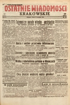 Ostatnie Wiadomości Krakowskie. 1933, nr 233