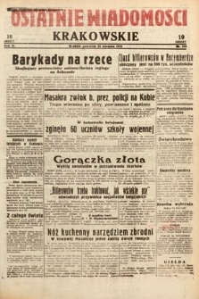 Ostatnie Wiadomości Krakowskie. 1933, nr 234