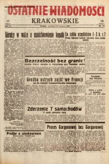Ostatnie Wiadomości Krakowskie. 1933, nr 237