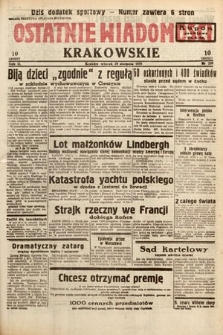 Ostatnie Wiadomości Krakowskie. 1933, nr 239