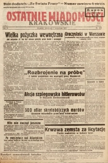 Ostatnie Wiadomości Krakowskie. 1933, nr 244