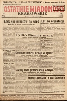 Ostatnie Wiadomości Krakowskie. 1933, nr 247