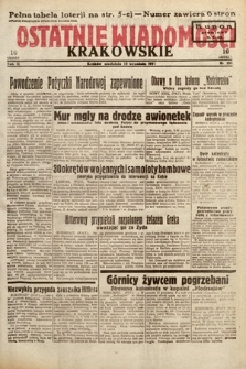 Ostatnie Wiadomości Krakowskie. 1933, nr 251