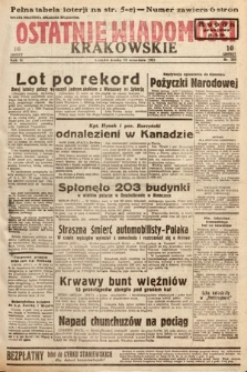 Ostatnie Wiadomości Krakowskie. 1933, nr 254