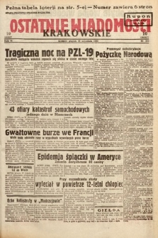 Ostatnie Wiadomości Krakowskie. 1933, nr 256