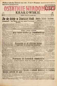 Ostatnie Wiadomości Krakowskie. 1933, nr 257