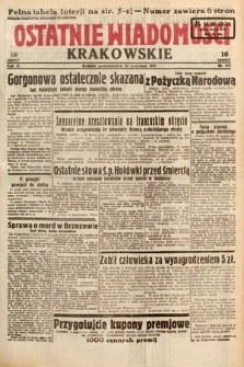 Ostatnie Wiadomości Krakowskie. 1933, nr 266