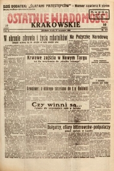 Ostatnie Wiadomości Krakowskie. 1933, nr 268
