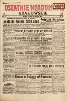 Ostatnie Wiadomości Krakowskie. 1933, nr 269