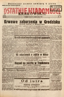 Ostatnie Wiadomości Krakowskie. 1933, nr 285