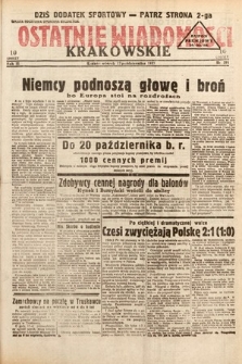 Ostatnie Wiadomości Krakowskie. 1933, nr 291