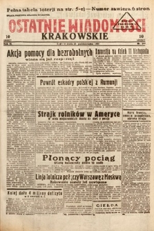 Ostatnie Wiadomości Krakowskie. 1933, nr 299
