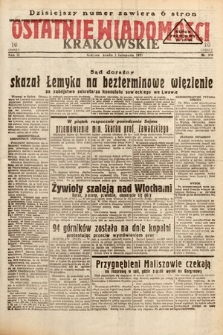 Ostatnie Wiadomości Krakowskie. 1933, nr 306