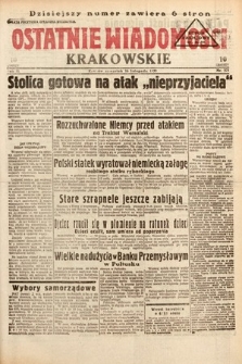 Ostatnie Wiadomości Krakowskie. 1933, nr 321