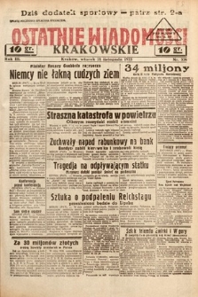 Ostatnie Wiadomości Krakowskie. 1933, nr 326