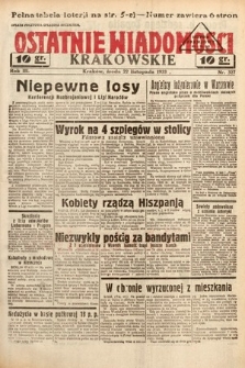 Ostatnie Wiadomości Krakowskie. 1933, nr 327