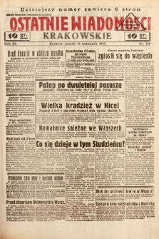 Ostatnie Wiadomości Krakowskie. 1933, nr 329