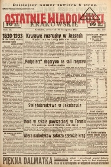 Ostatnie Wiadomości Krakowskie. 1933, nr 335