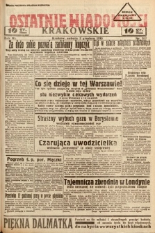 Ostatnie Wiadomości Krakowskie. 1933, nr 337