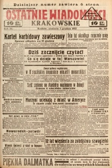 Ostatnie Wiadomości Krakowskie. 1933, nr 338