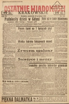 Ostatnie Wiadomości Krakowskie. 1933, nr 345