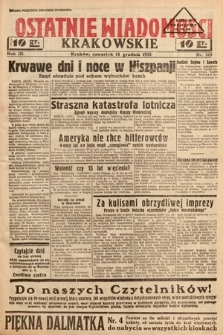 Ostatnie Wiadomości Krakowskie. 1933, nr 349