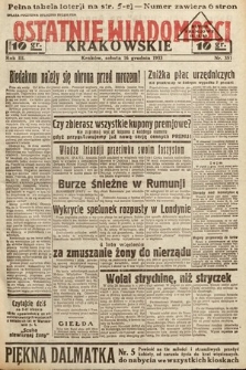 Ostatnie Wiadomości Krakowskie. 1933, nr 351