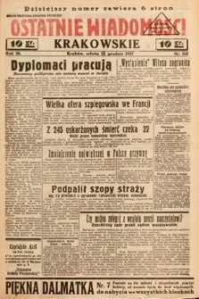 Ostatnie Wiadomości Krakowskie. 1933, nr 358