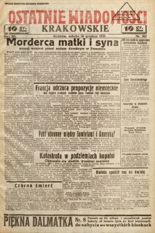 Ostatnie Wiadomości Krakowskie. 1933, nr 362