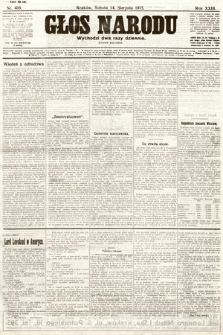Głos Narodu (wydanie wieczorne). 1915, nr 409